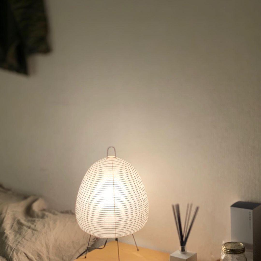 Washi Paper Table Lamp by Tavilume - iron medium table lamp, view 6