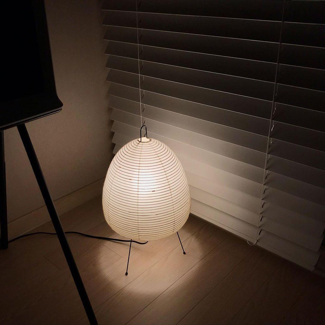 Washi Paper Table Lamp by Tavilume - iron medium table lamp, view 9