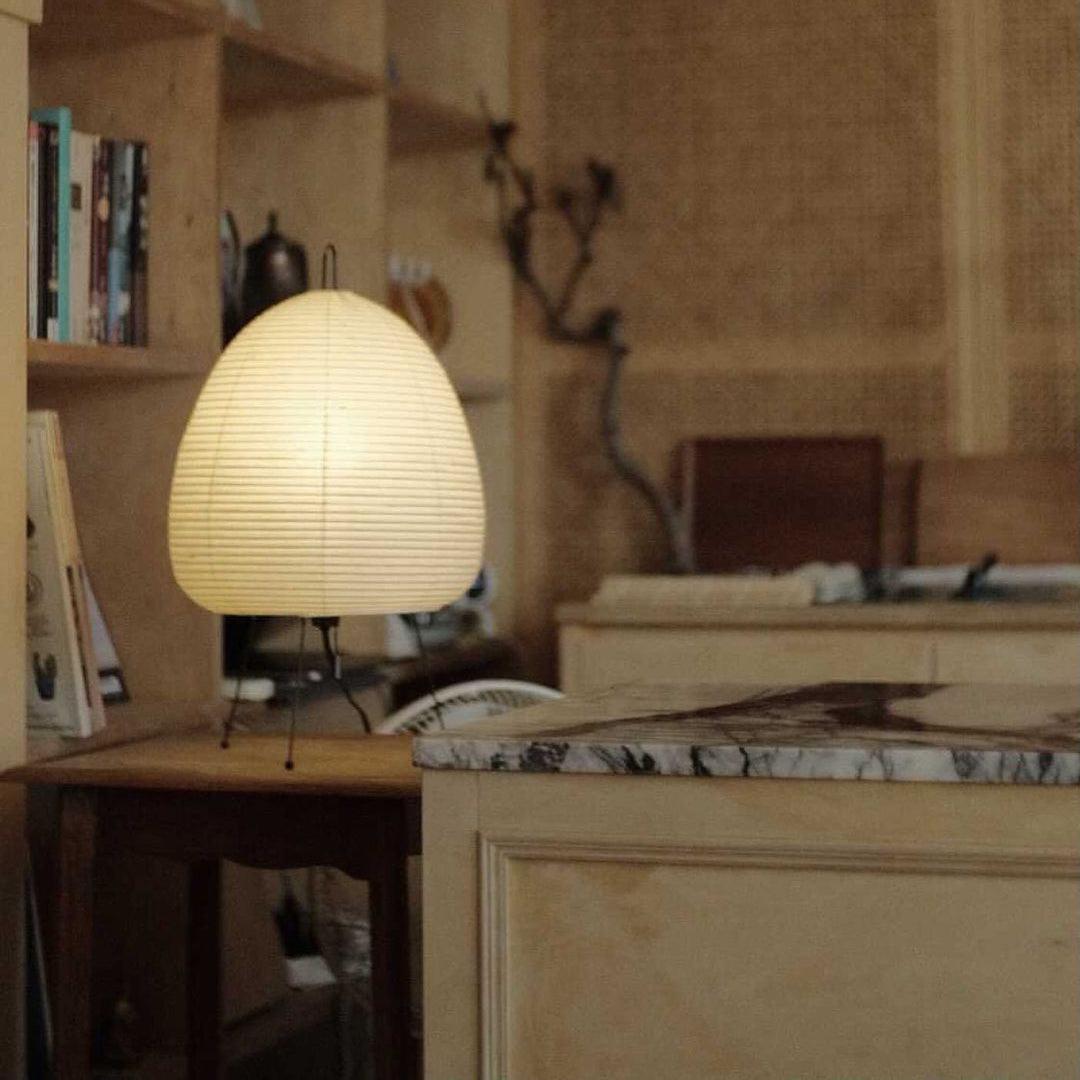 Washi Paper Table Lamp by Tavilume - iron medium table lamp, view 38