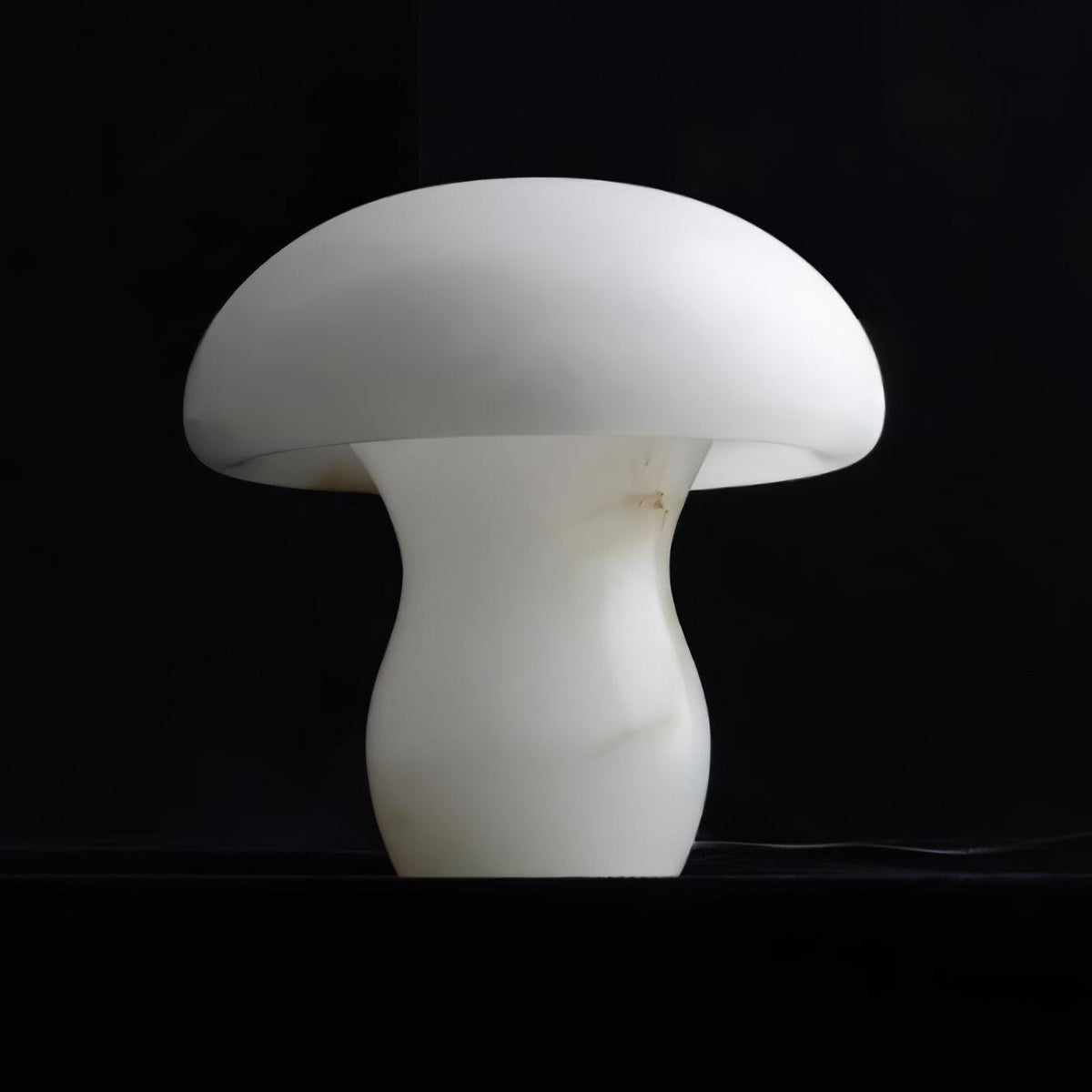 Alabaster Mushroom Table Lamp by Tavilume - alabaster small table lamp, view 11