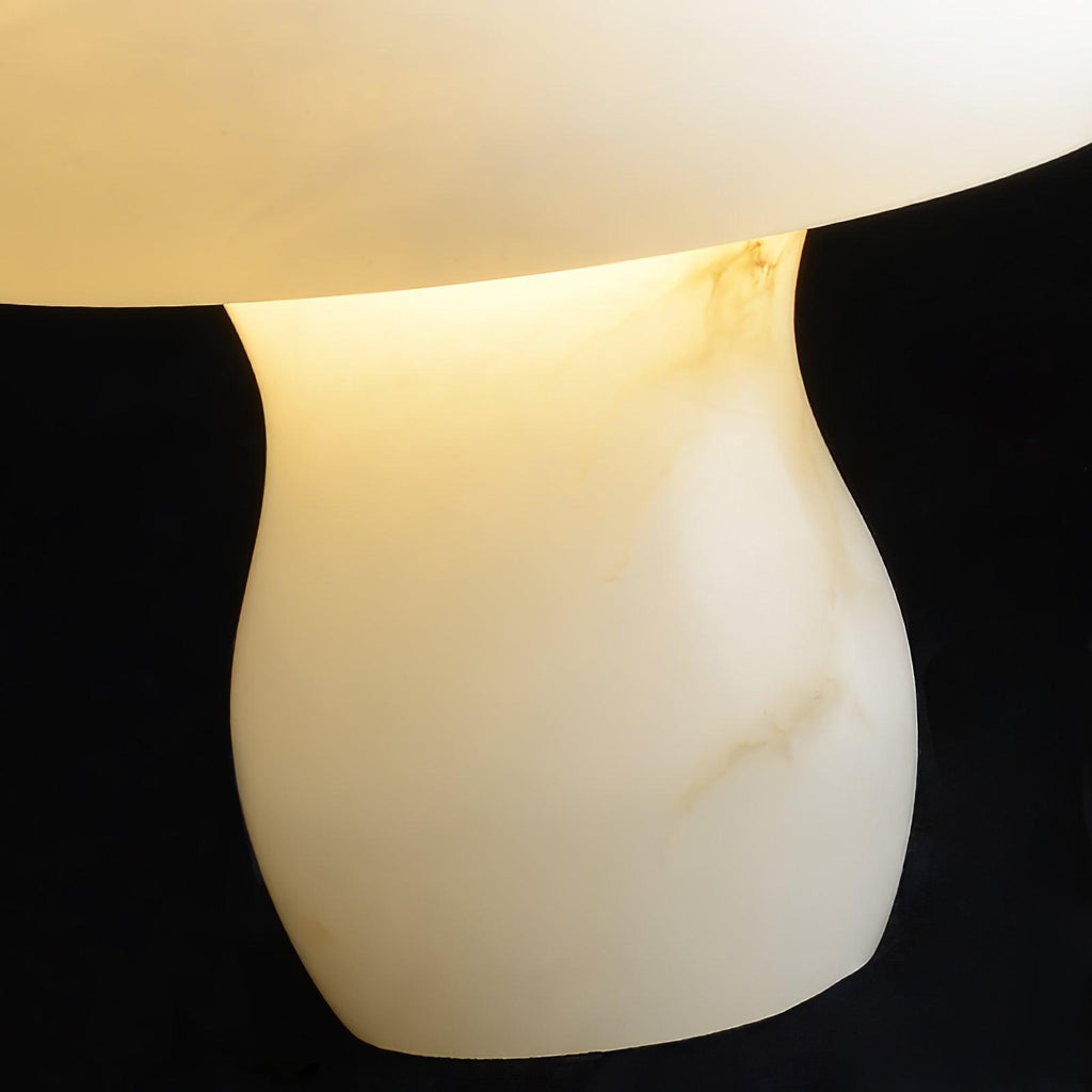 Alabaster Mushroom Table Lamp by Tavilume - alabaster small table lamp, view 14