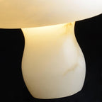Alabaster Mushroom Table Lamp by Tavilume - alabaster small table lamp, view 14