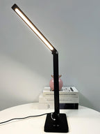 Aleris LED Desk Lamp with USB 13" by Tavilume - metal medium table lamp, view 11
