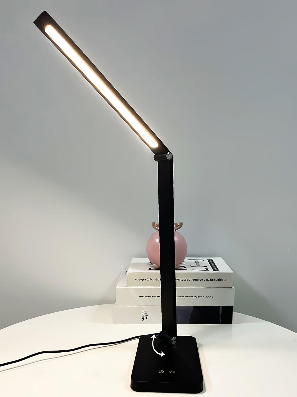 Aleris LED Desk Lamp with USB 13" by Tavilume - metal medium table lamp, view 11