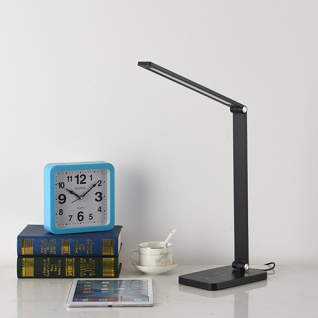 Aleris LED Desk Lamp with USB 13" by Tavilume - metal medium table lamp, view 5