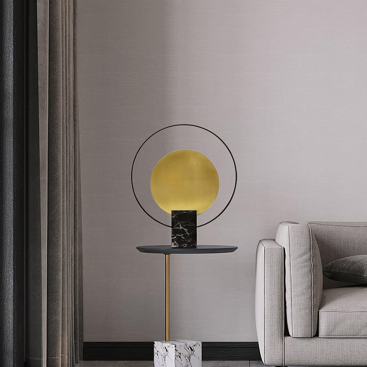 Amos Camden Table Lamp by Tavilume - marble medium table lamp, view 2