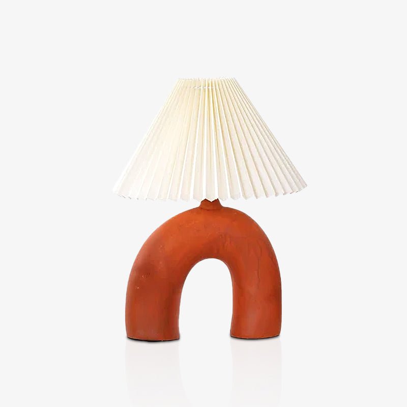 Arched Pleated Table Lamp by Tavilume - ceramic medium table lamp, view 8