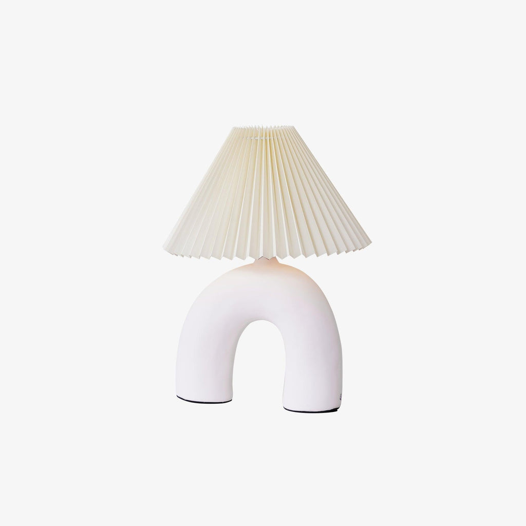 Arched Pleated Table Lamp by Tavilume - ceramic medium table lamp, view 6