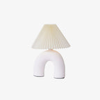 Arched Pleated Table Lamp by Tavilume - ceramic medium table lamp, view 6