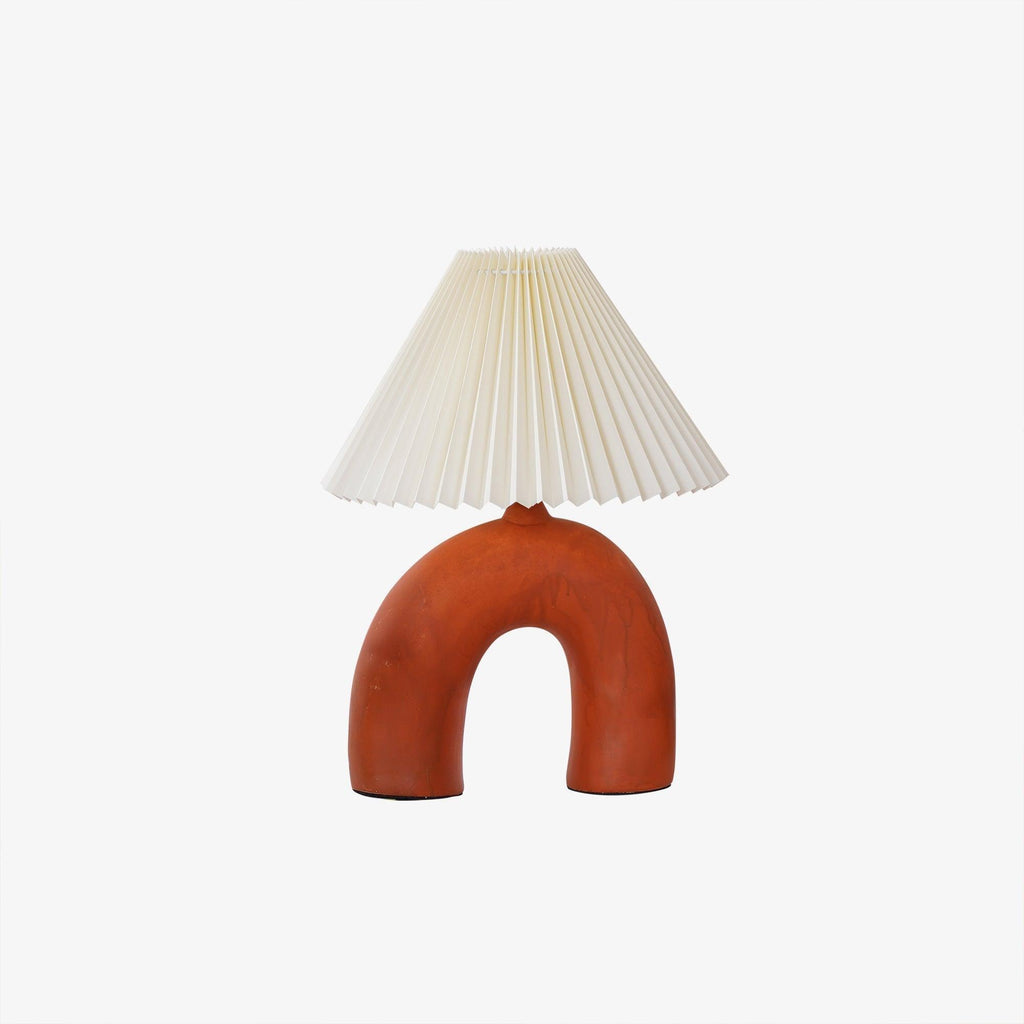 Arched Pleated Table Lamp by Tavilume - ceramic medium table lamp, view 4