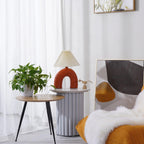 Arched Pleated Table Lamp by Tavilume - ceramic medium table lamp, view 2