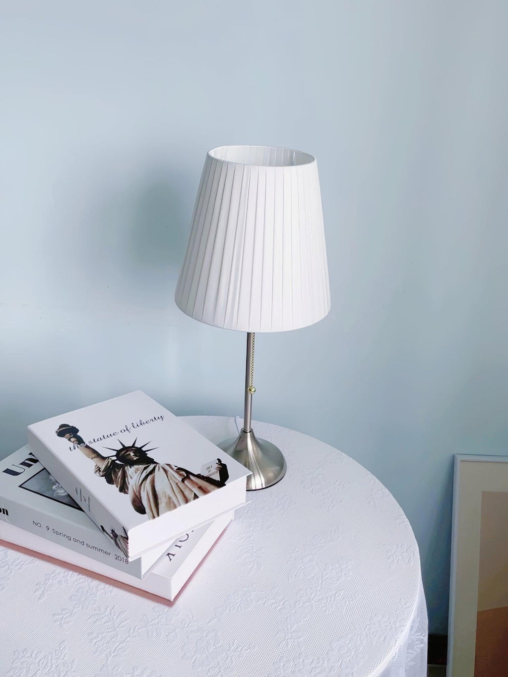 Arstid Table Lamp by Tavilume - fabric medium table lamp, view 9