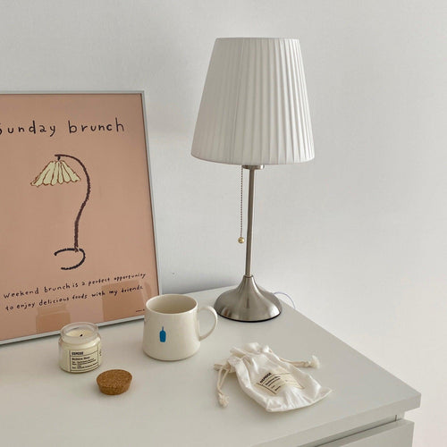 Arstid Table Lamp by Tavilume - fabric medium table lamp, view 2