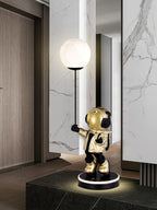 Resin Astronaut and Planet Lamp by Tavilume - resin medium table lamp, view 3