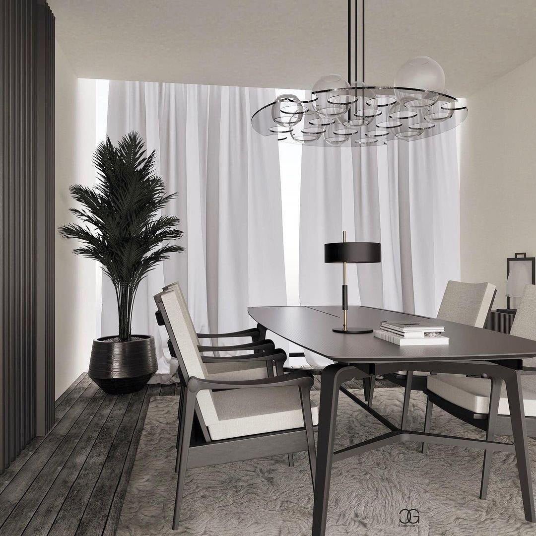 Athezza Table Lamp by Tavilume - copper medium table lamp, view 4