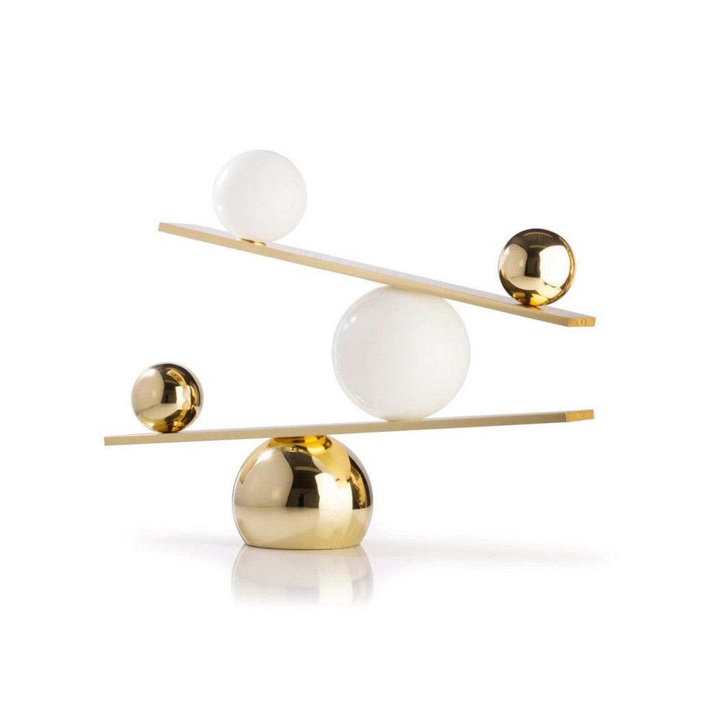Balance Table Lamp by Tavilume - marble medium table lamp, view 4
