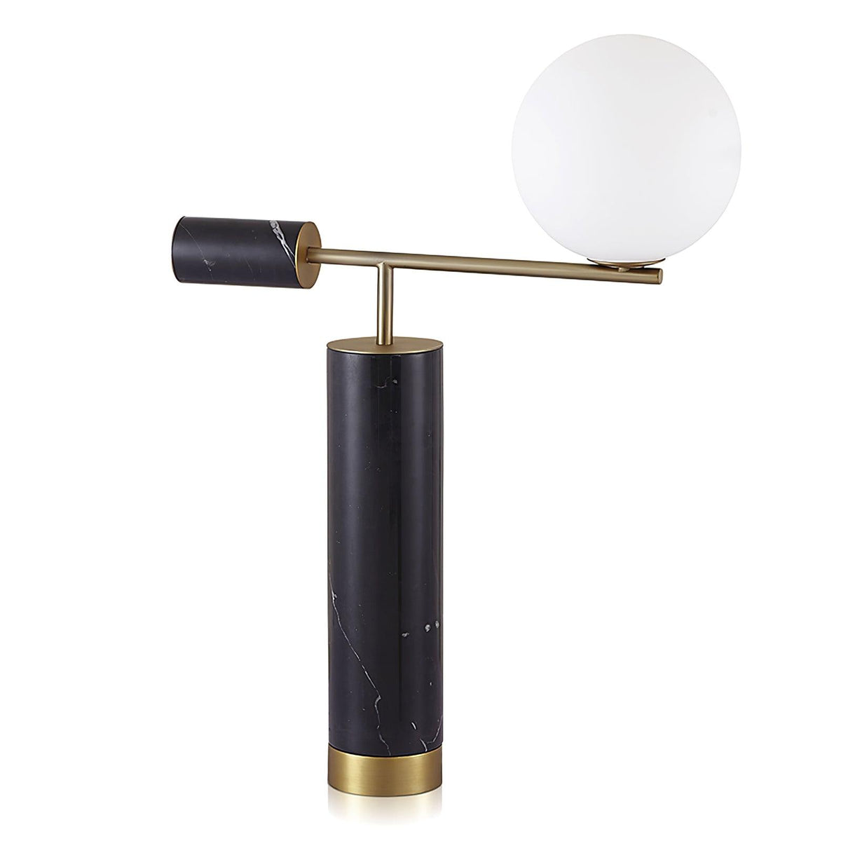 Bendik Ceramic Desk Light by Tavilume - marble large table lamp, view 1