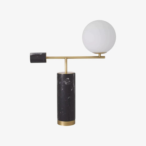Bendik Ceramic Desk Light by Tavilume - marble large table lamp, view 2