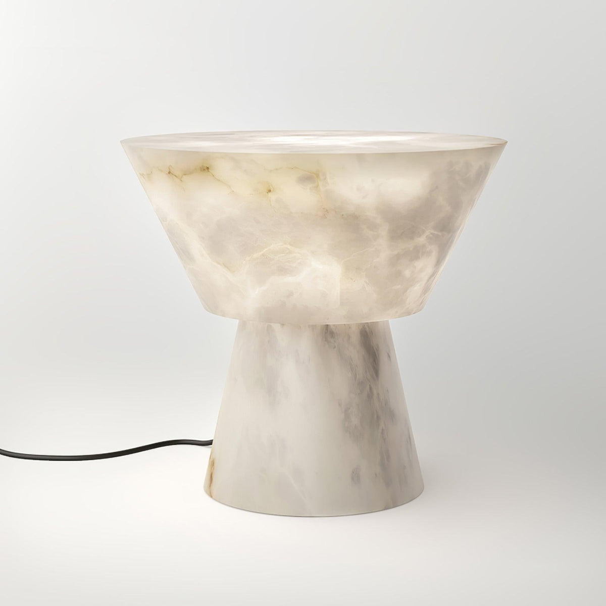 Beta Marble Table Lamp by Tavilume - alabaster small table lamp, view 4