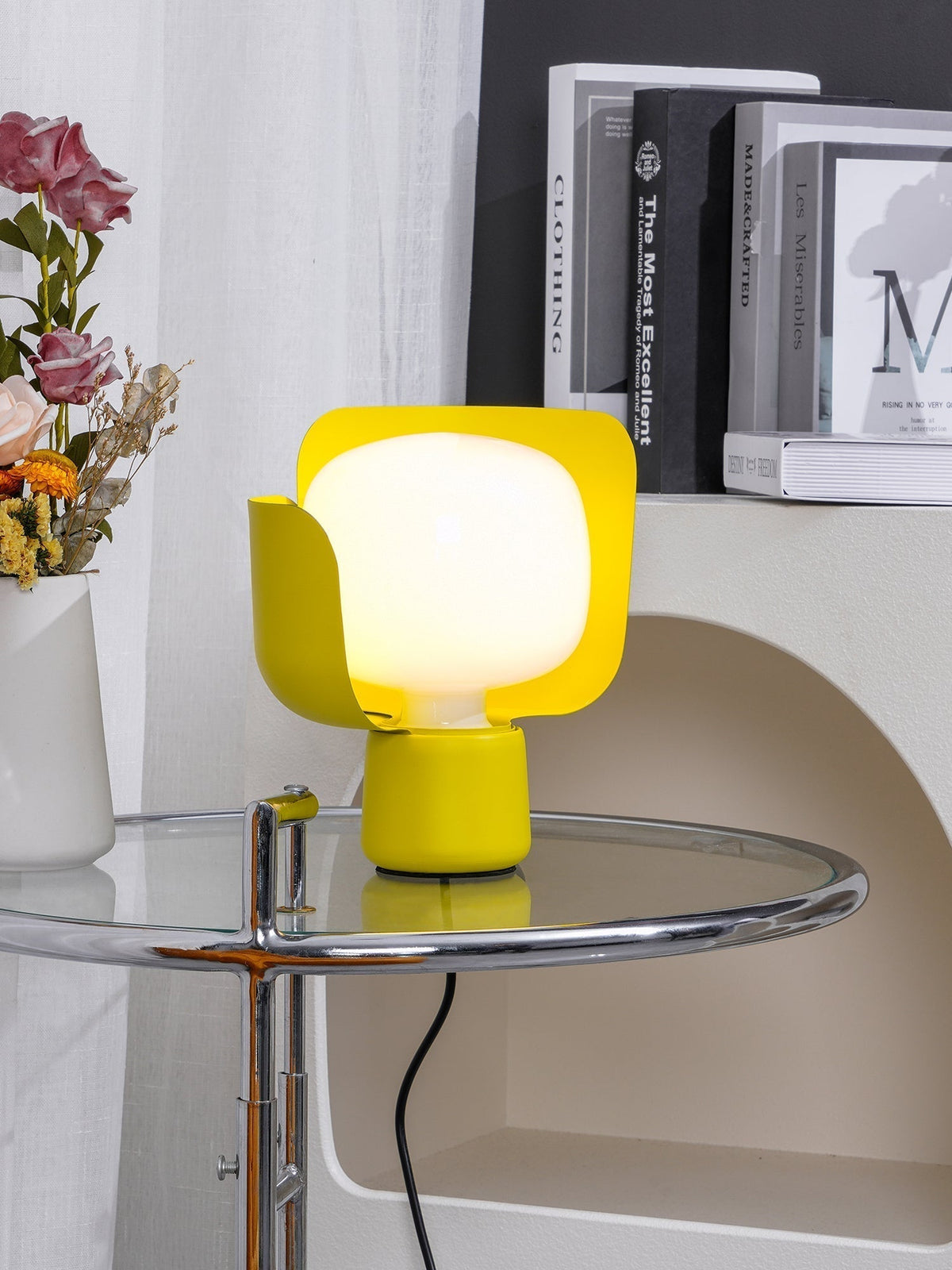 Petals Glass Table Lamp by Tavilume - glass small table lamp, view 4