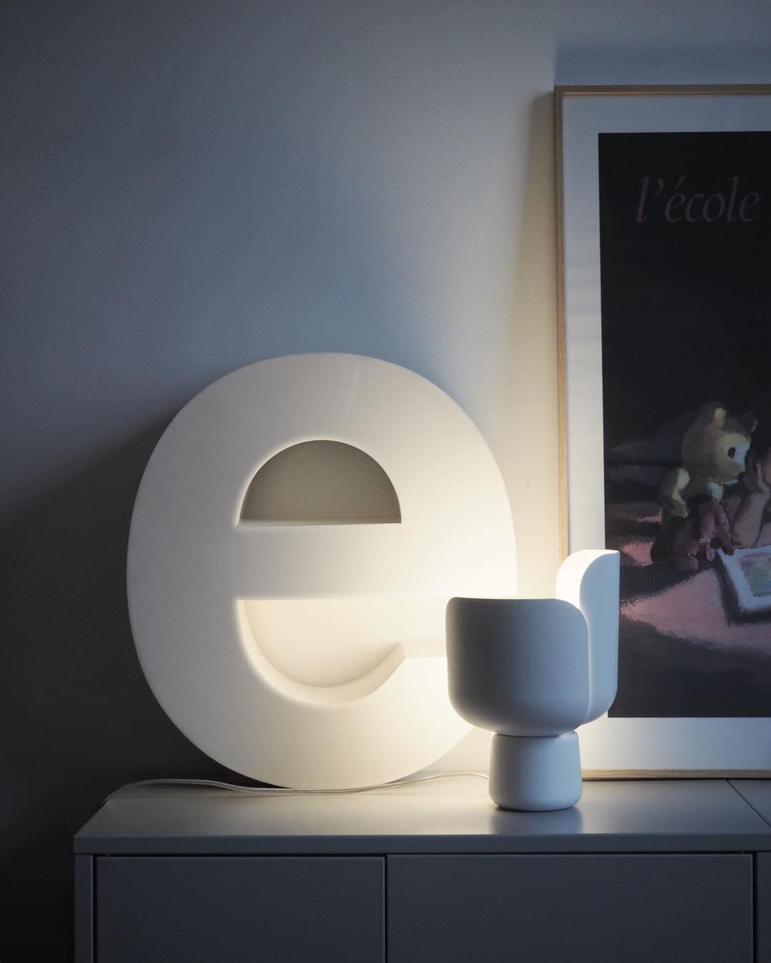 Petals Glass Table Lamp by Tavilume - glass small table lamp, view 5