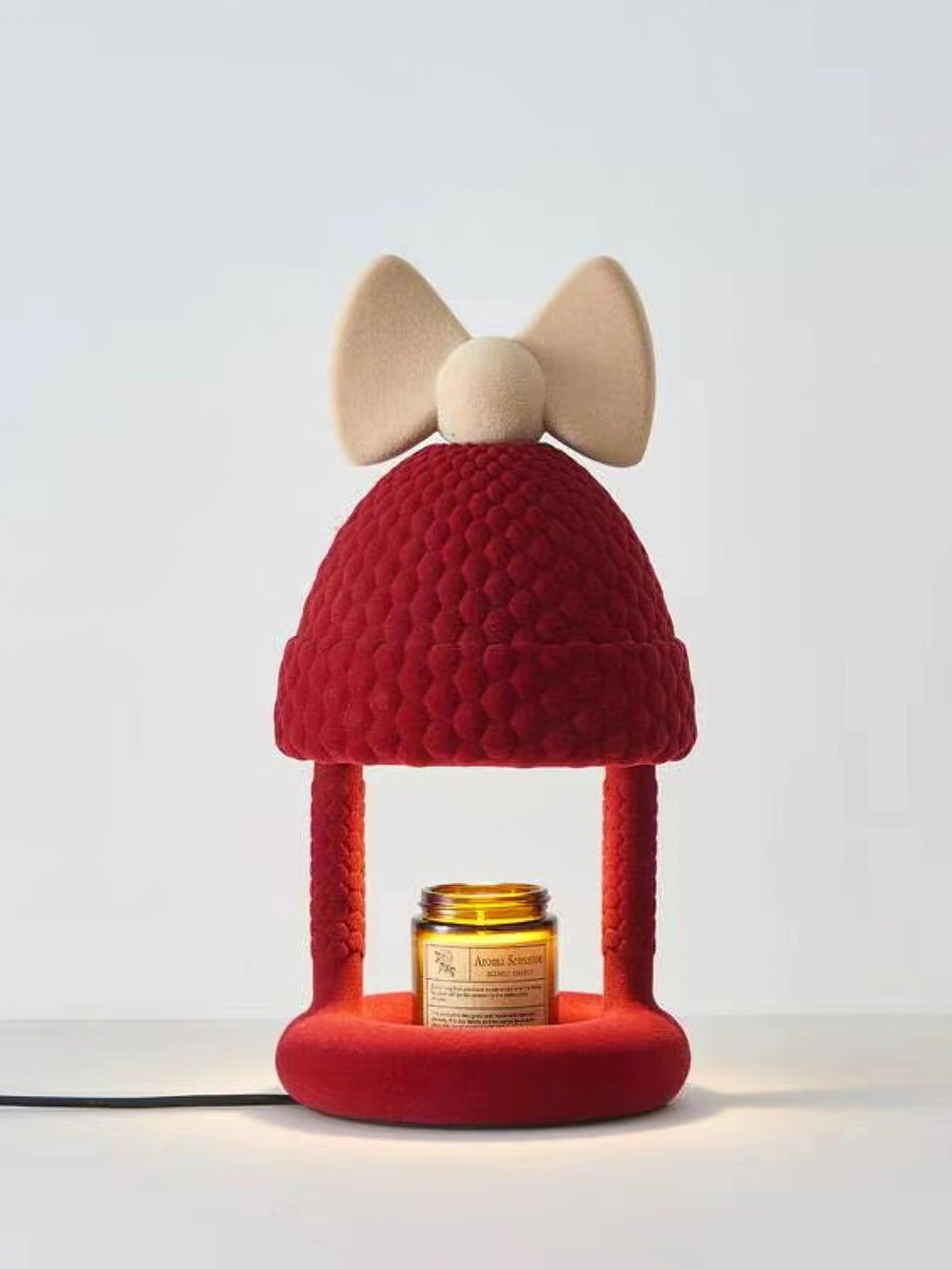 Bow Tie Hat Table Lamp by Tavilume - resin small table lamp, view 2