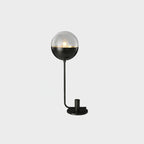 Brass Globular Table Lamp by Tavilume - glass medium table lamp, view 4