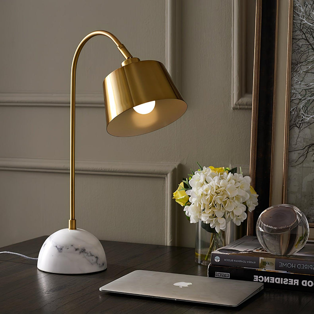 Brax Desk Light by Tavilume - marble medium table lamp, view 12