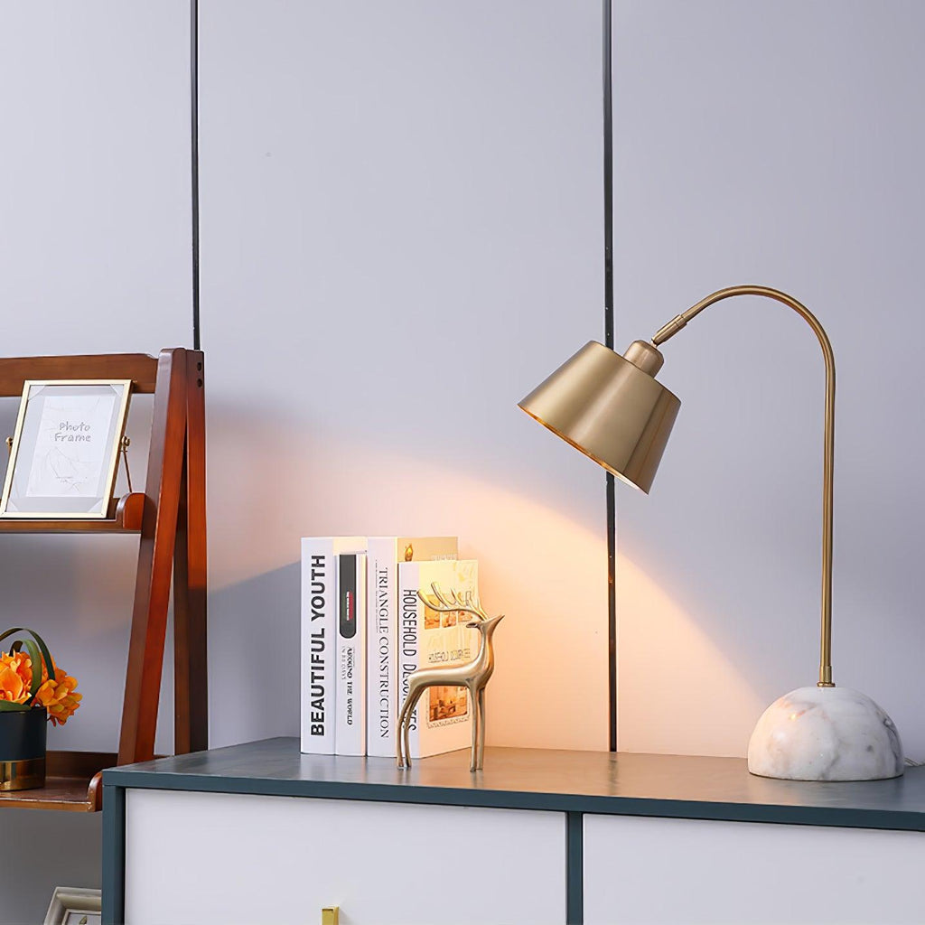 Brax Desk Light by Tavilume - marble medium table lamp, view 13