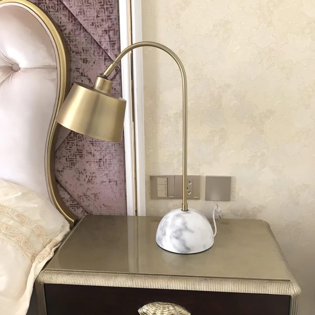 Brax Desk Light by Tavilume - marble medium table lamp, view 19