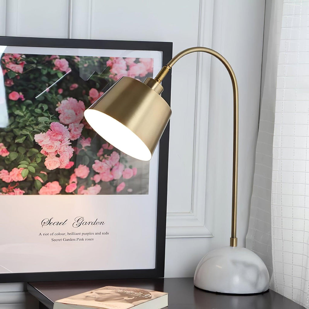 Brax Desk Light by Tavilume - marble medium table lamp, view 22