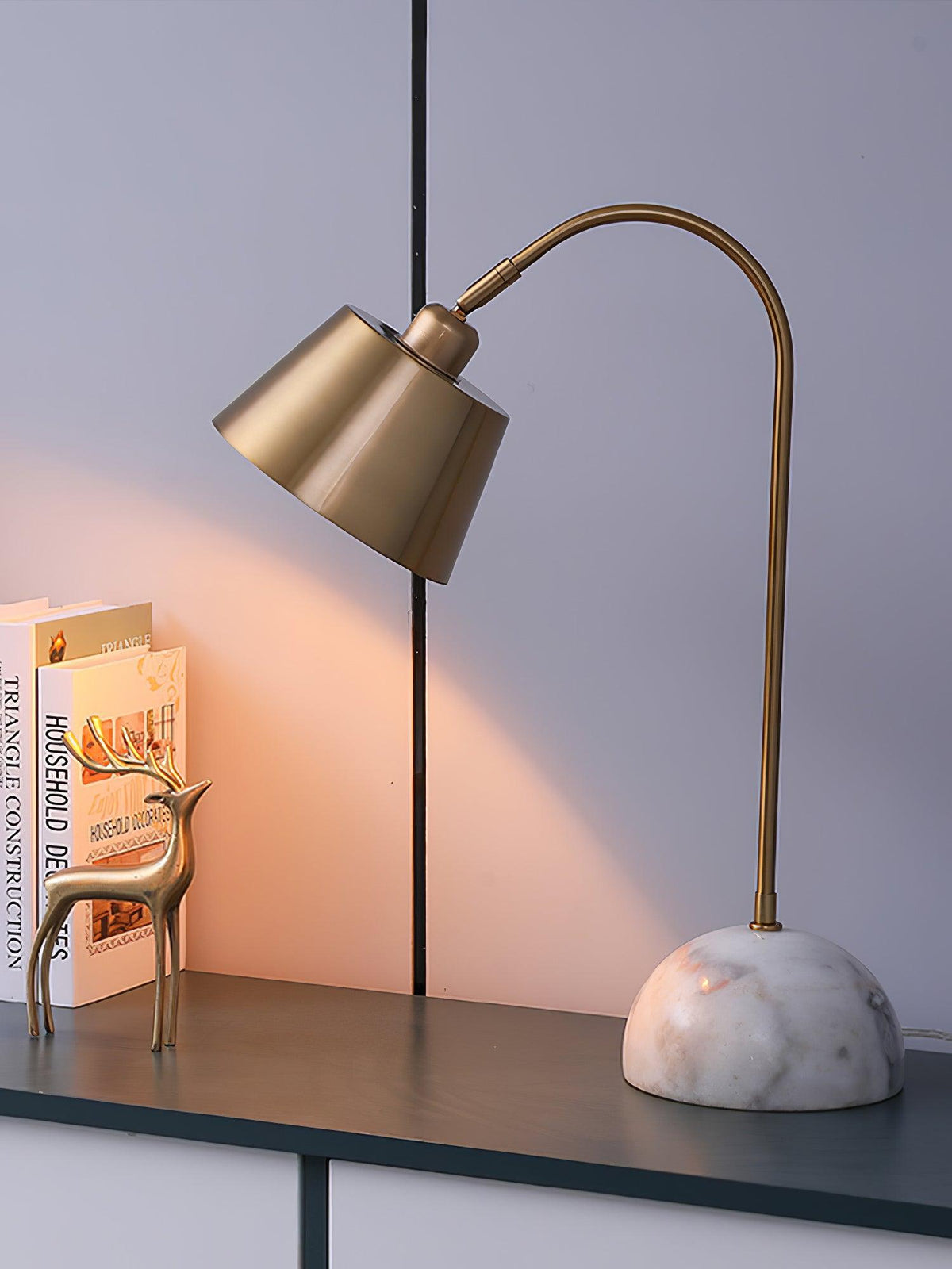 Brax Desk Light by Tavilume - marble medium table lamp, view 28