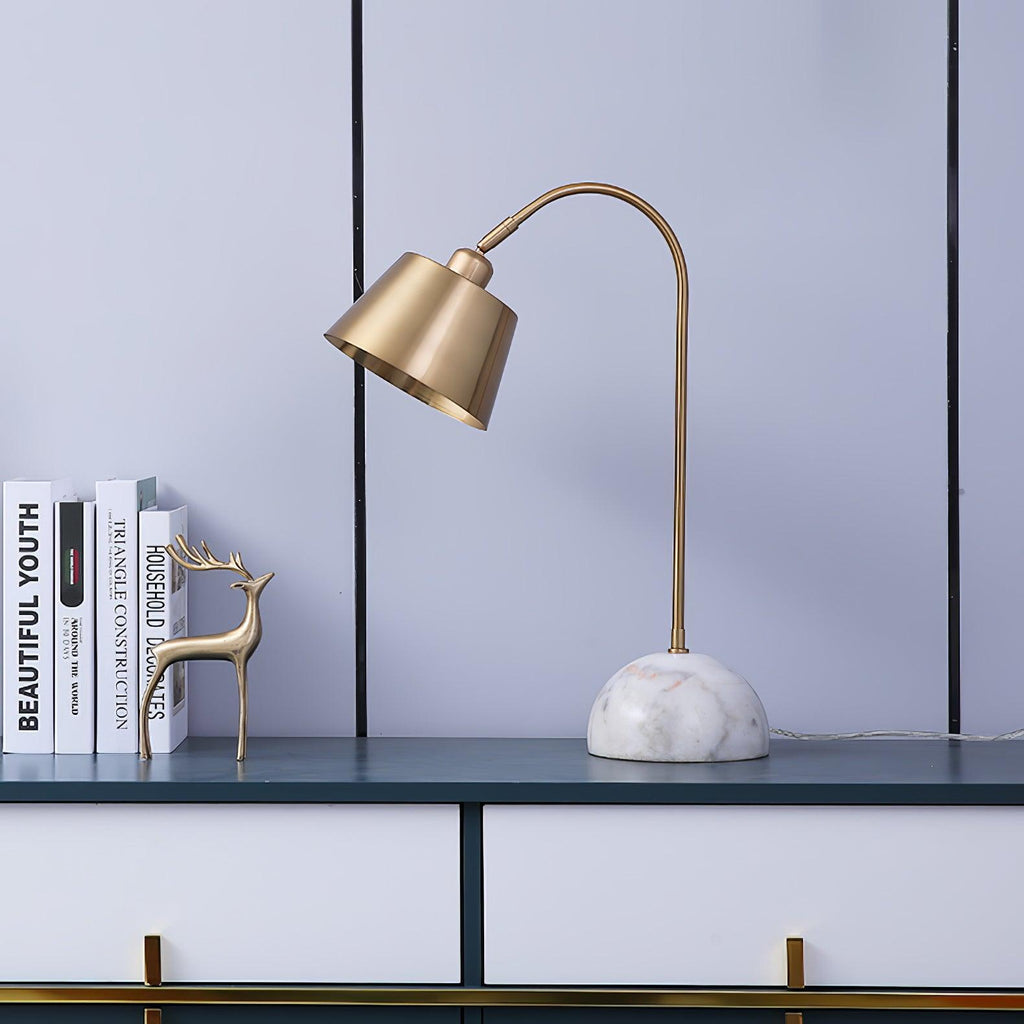 Brax Desk Light by Tavilume - marble medium table lamp, view 4