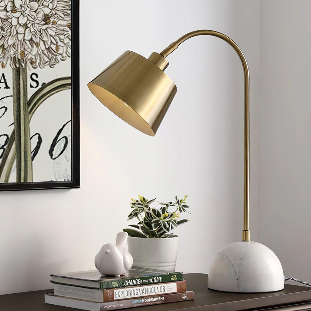 Brax Desk Light by Tavilume - marble medium table lamp, view 8