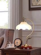 Retro Flower Table Lamp by Tavilume - glass medium table lamp, view 5