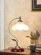 Retro Flower Table Lamp by Tavilume - glass medium table lamp, view 7