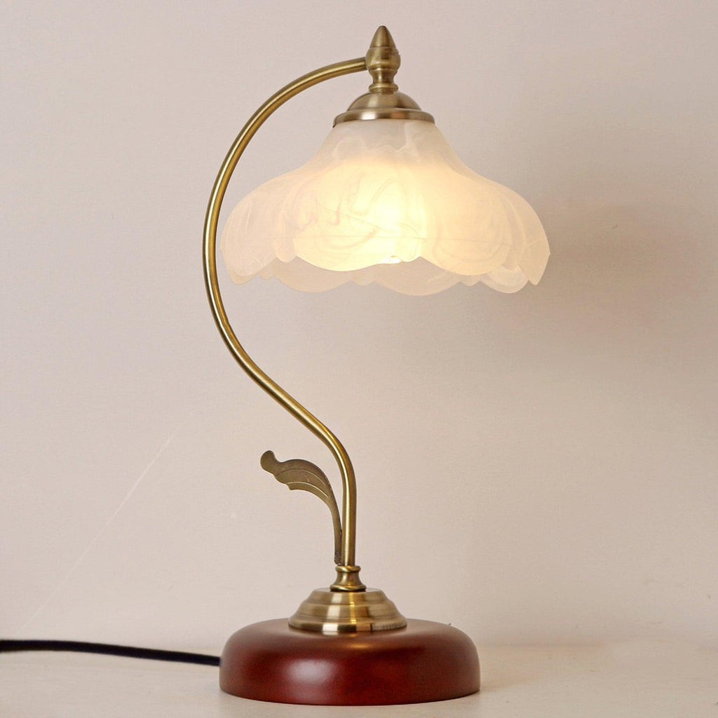 Retro Flower Table Lamp by Tavilume - glass medium table lamp, view 2