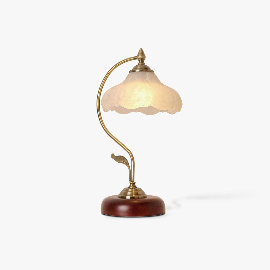 Retro Flower Table Lamp by Tavilume - glass medium table lamp, view 13