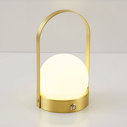 Carrie USB-Powered Table Lamp by Tavilume - glass small table lamp, view 1