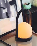 Carrie USB-Powered Table Lamp by Tavilume - glass small table lamp, view 4