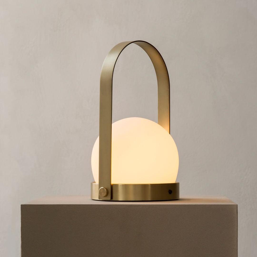 Carrie USB-Powered Table Lamp by Tavilume - glass small table lamp, view 3