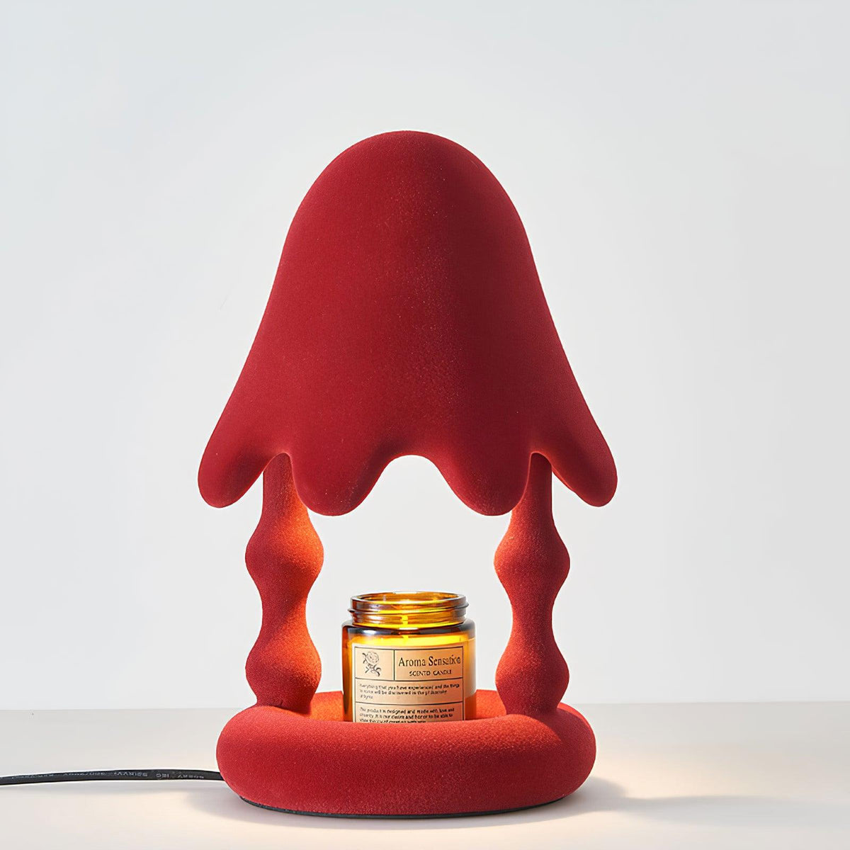 Cedar Table Lamp by Tavilume - resin small table lamp, view 4