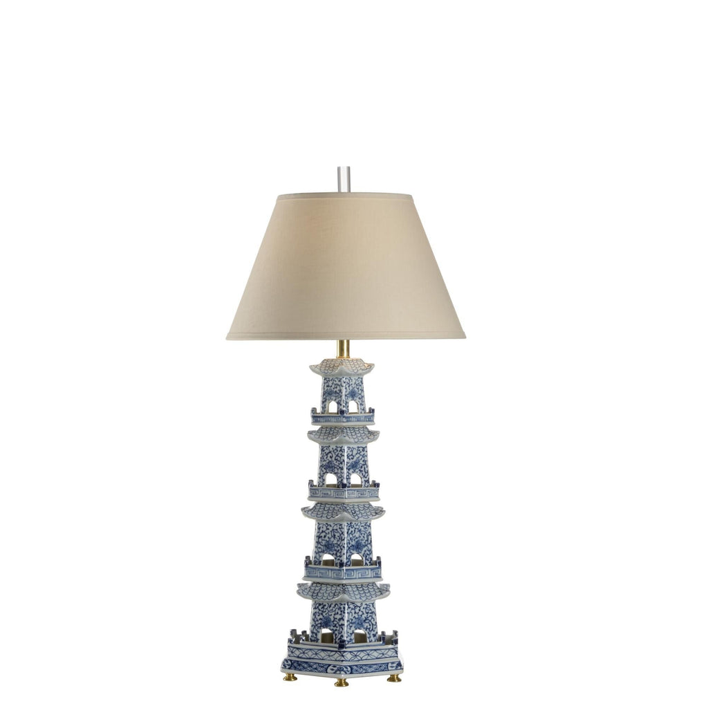 Chelsea House Chelsea Housegeneral Pagoda 38 Inch Table Lamp by Tavilume - ceramic large table lamp, view 1