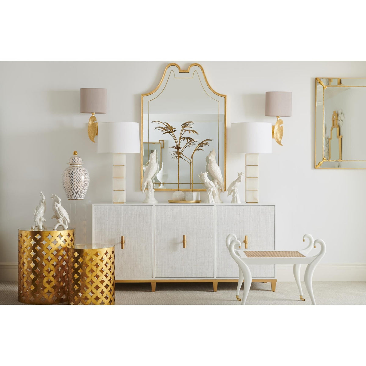 Chelsea House Elizabeth Wicker Stacked Alabaster 31 Inch Table Lamp by Tavilume - alabaster large table lamp, view 5