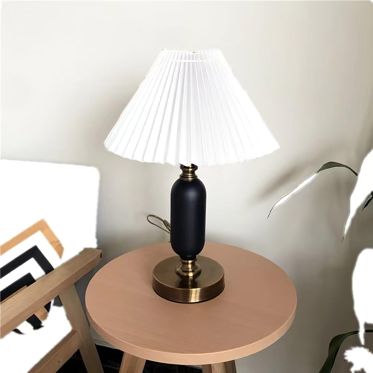 Timeless Antique Table Lamp by Tavilume - fabric medium table lamp, view 3