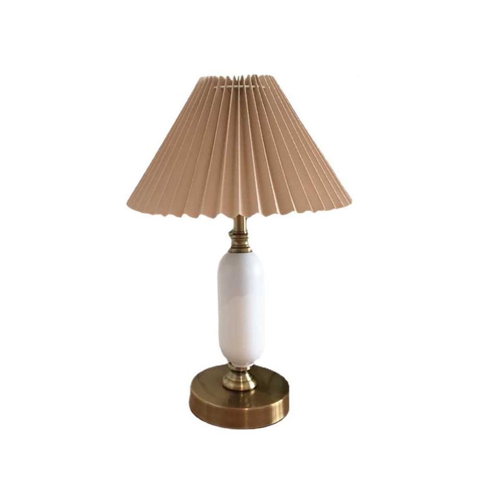 Timeless Antique Table Lamp by Tavilume - fabric medium table lamp, view 6