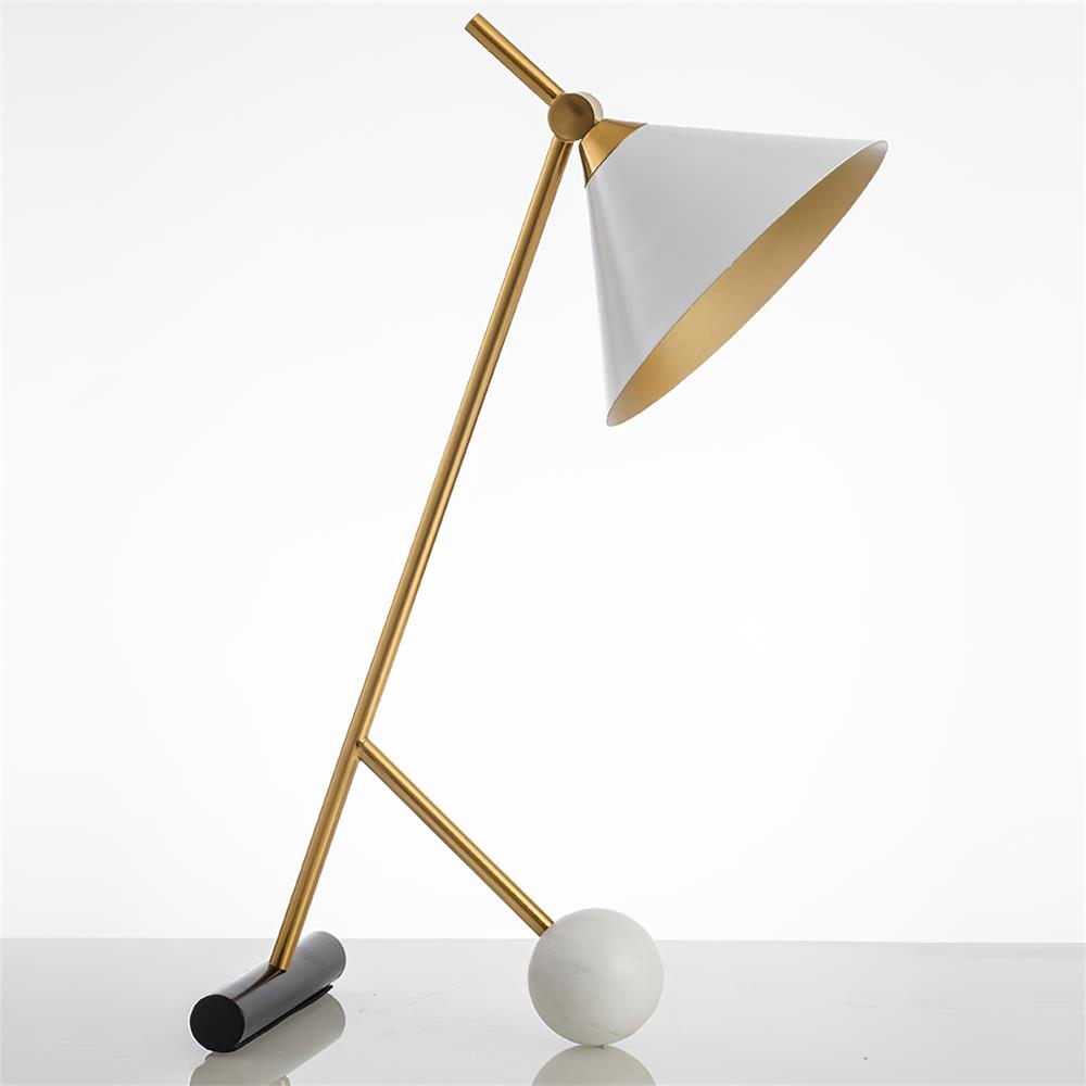 Cleo Table Lamp by Tavilume - marble medium table lamp, view 7