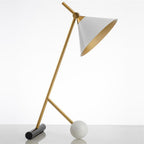 Cleo Table Lamp by Tavilume - marble medium table lamp, view 7