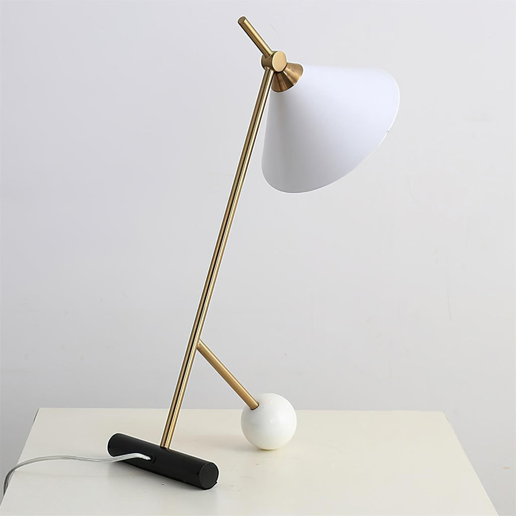 Cleo Table Lamp by Tavilume - marble medium table lamp, view 8