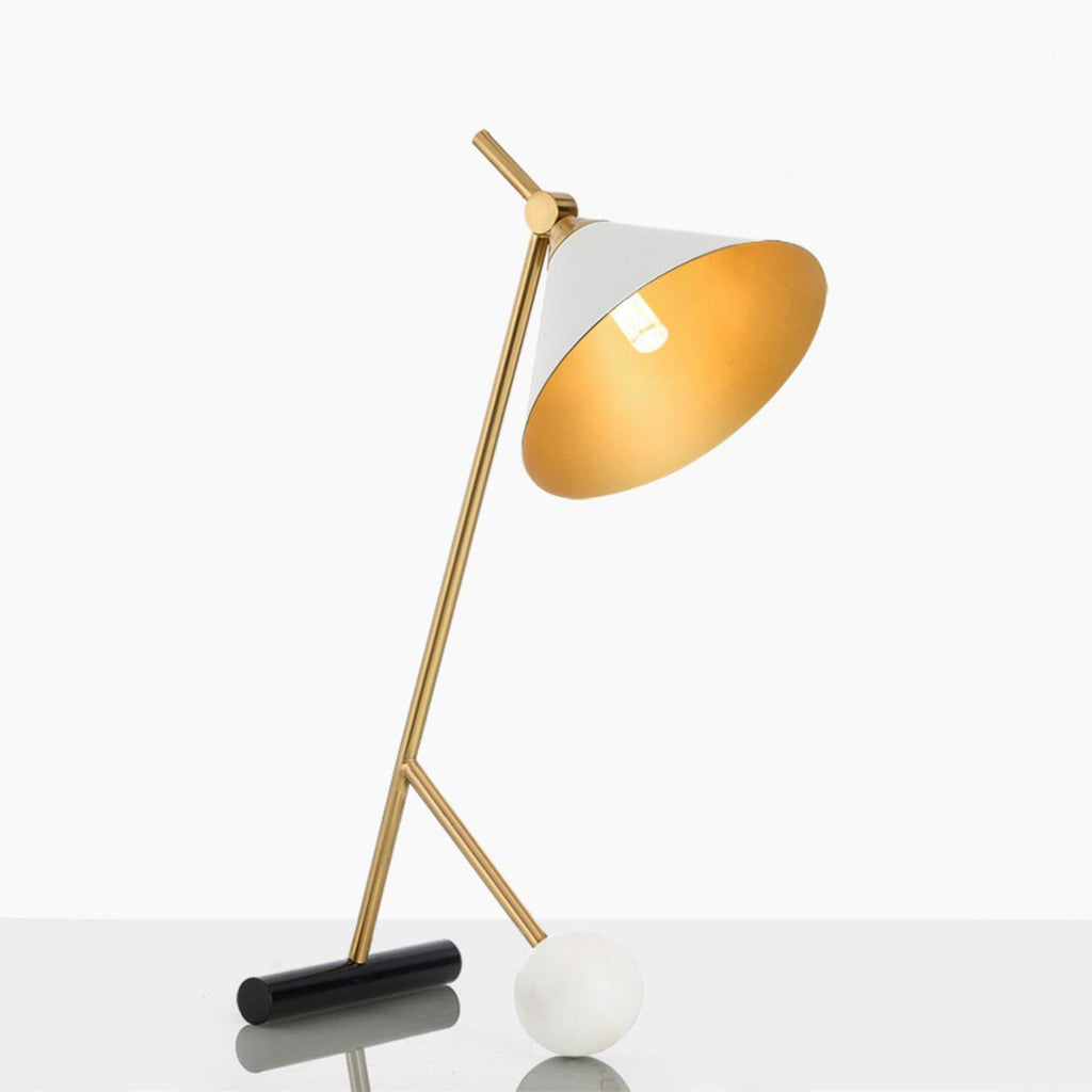 Cleo Table Lamp by Tavilume - marble medium table lamp, view 3